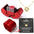 Eternal Rose Gift Box with Hidden Necklace